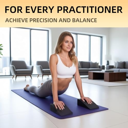 Premium EVA Yoga Wedge Blocks - 2 Pack for Exercise & Stretching