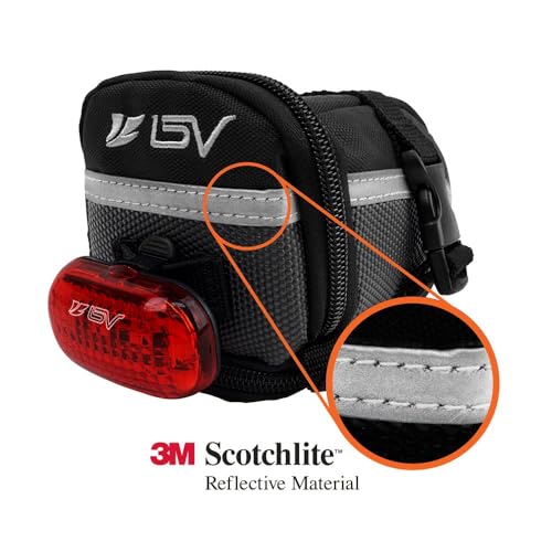Large Strap-On Bike Bag with Reflective Material - Safety Pouch