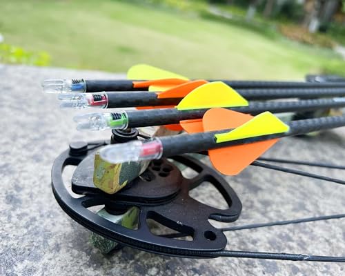 Lighted Arrow Nocks 6PCS with X, H, S, GT Bushings - Universal Fit