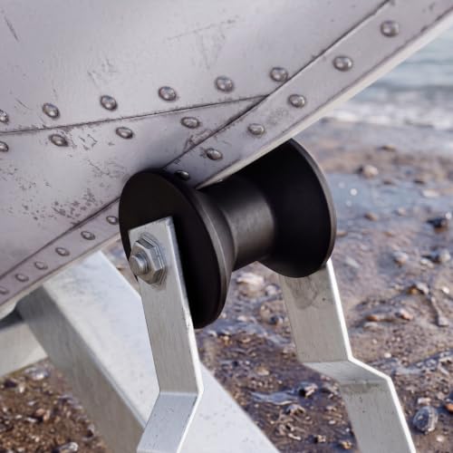Boat Trailer Bow Stop Roller 3" × 1/2", for Trailer, Protective Front
