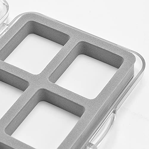 Slim Floatable Magnetic Fly Box - Clear, 6 Compartments