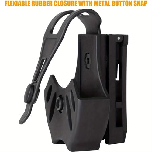 Polymer Handcuff Case for Law Enforcement, Fits ASP & Hinged Cuffs, MOLLE Belt Clip, Black