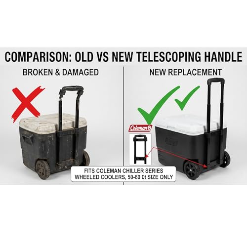 Locking Telescoping Cooler Handle for 50-60 Qt Wheeled Coolers