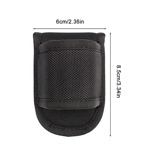 Nylon Tactical Flashlight Holder - Open Top Carry Case for Hiking