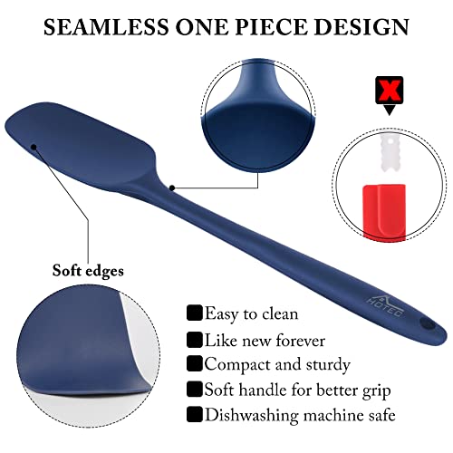 Heat Resistant Silicone Spatula Set - Classic Blue, 5 Pieces