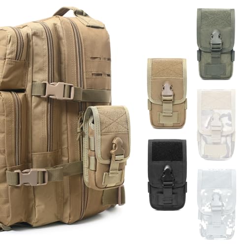 Tactical Phone Pouch Molle - EDC Utility Holster Bag - Black