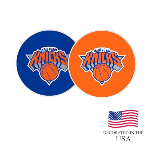 NBA Basketball Car Coasters Set of 2 - New York Knicks Licensed Cup Holders