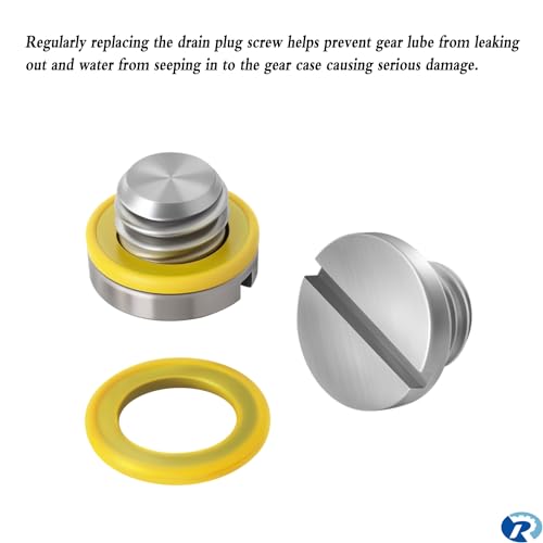 Lower Unit Drain Plug Seal Screw Set for Mercury & Mercruiser