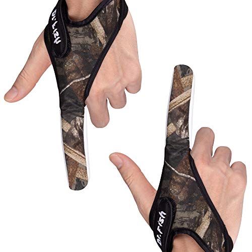 Fishing Gloves - 2 Finger Sheepskin Protector, Size L