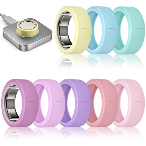 8-Pack Silicone Ring Covers for Oura Ring Gen 3/4 - 8 Colors