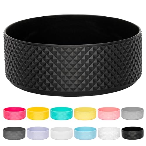 64oz Silicone Water Bottle Protector - Black for Hydro Flask
