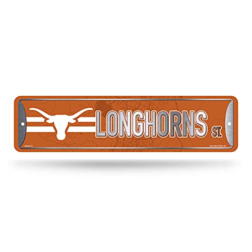 Texas Longhorns Rico Industries 4x15 Aluminum Street Sign — NCAA Home Décor