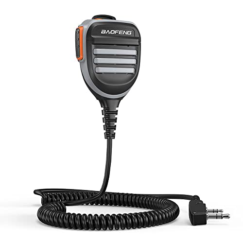 Omnidirectional Walkie Talkie Speaker Mic - Orange