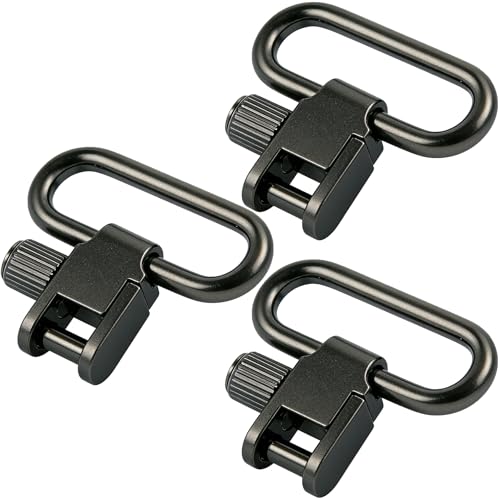 Heavy-Duty Metal Two-Point Sling Swivels - 1.25 Inch - 3 Piece Set