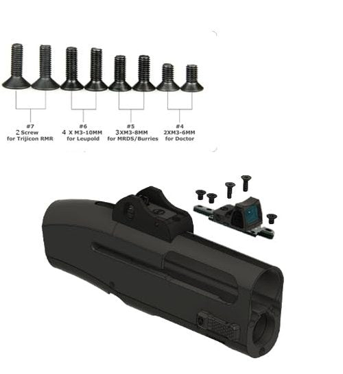 Gotical Red Dot Sight Mount Adapter Plate for Mossberg 500 535 590 835 Shockwave and Maverick88, 2 Sets of Screws Cover Older and Newer Models