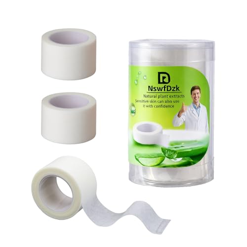 Aloe Infused Medical Tape - Low-Allergy, 1 in x 3 Rolls