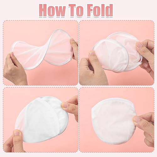 Foldable Handheld Fan Set with Carry Bags - White Color, 8 Pack