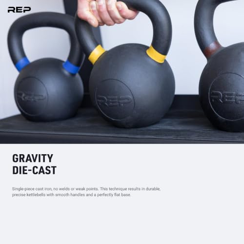 REP Fitness 10lb Cast Iron Single Kettlebell for Strength & Power Training