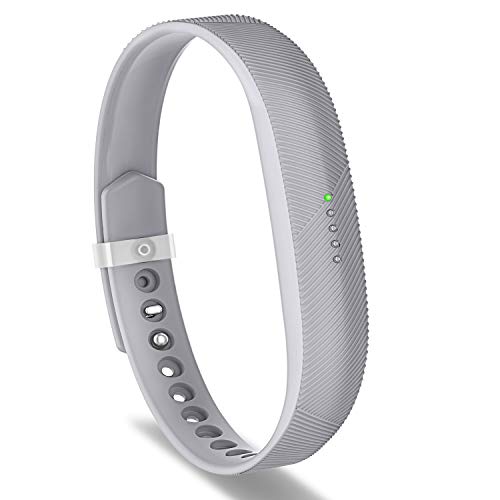 Replacement Silicone Bracelet Band for Flex 2 Watch - Large Gray