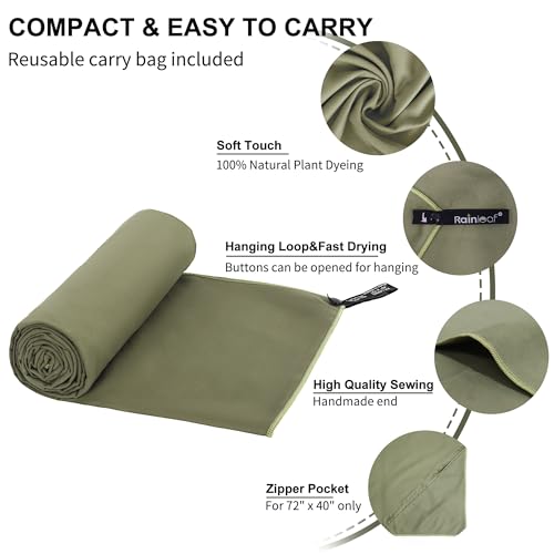 Microfiber Quick Dry Towel for Camping, Travel & Gym - Super Absorbent, Compact, Lightweight