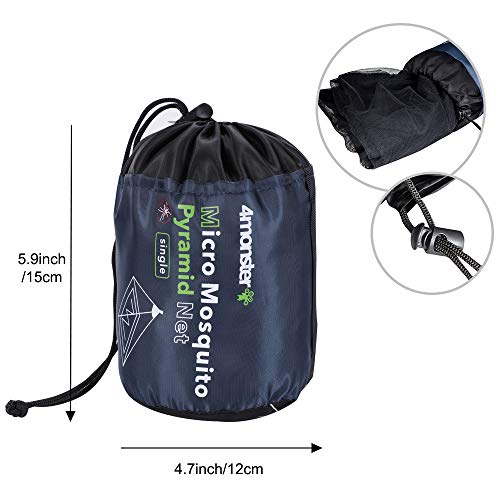 4Monster Twin Camping Insect Net with Carry Bag, Lightweight & Durable