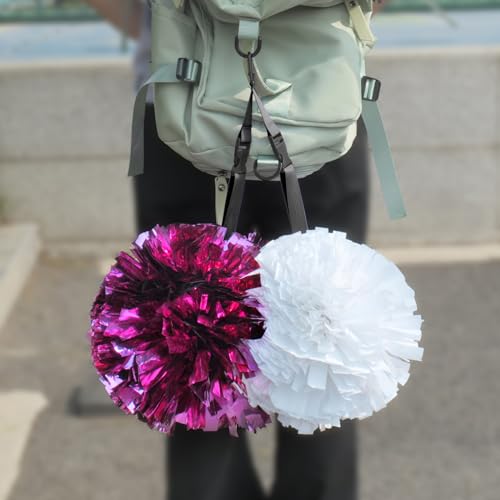 Cheer Pom Poms Carrier - Adjustable Backpack Holder - Black