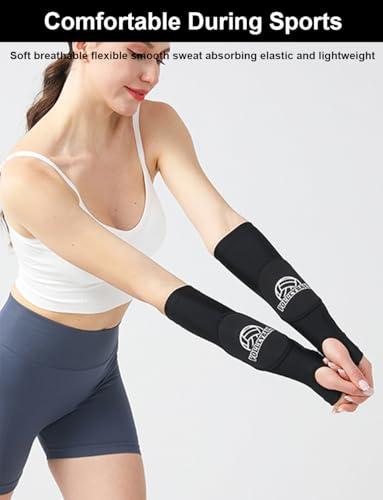 Volleyball Arm Sleeves for Kids & Adults - Small Black