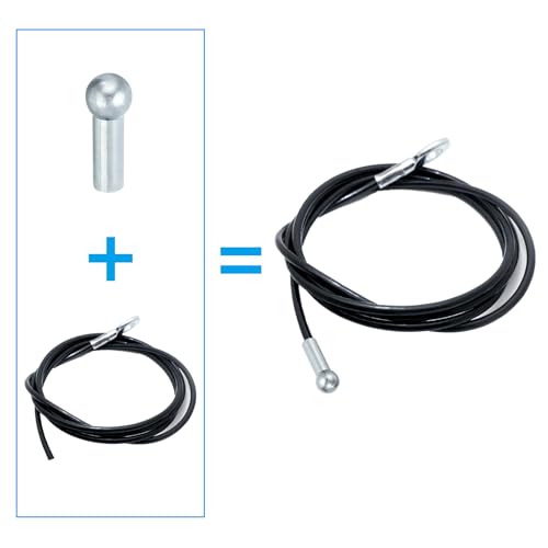 5mm Gym Cable Ball Stopper - Silver Replacement for Fitness Equipment