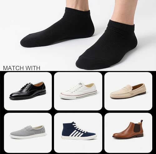 No Show Socks for Men & Women - Soft, Breathable Low Cut Ankle Socks