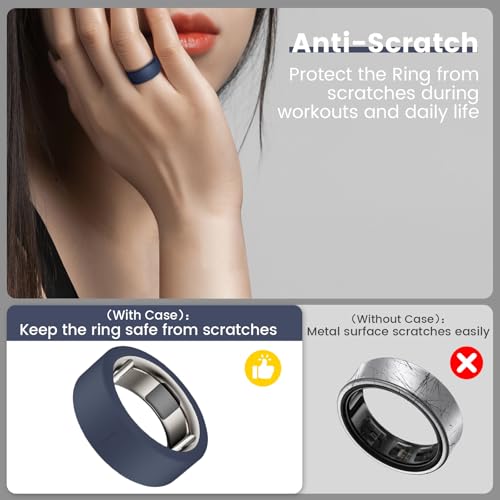 10 Pack Silicone Ring Cover for Oura Ring Gen 3 & 4 - Size S