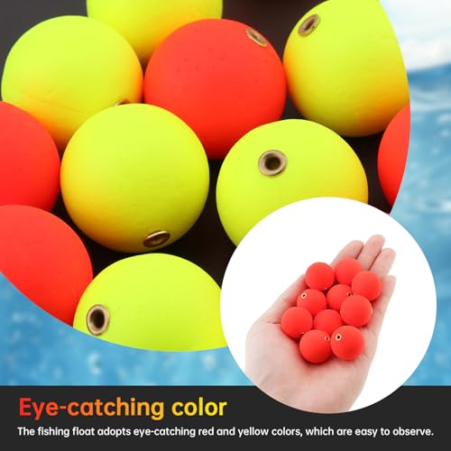 20 Pcs Fishing Slip Bobbers - High Sensitivity Foam Floats