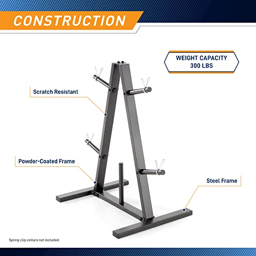 Weight Plate Tree for 1-Inch Plates - 300 lb Max Capacity