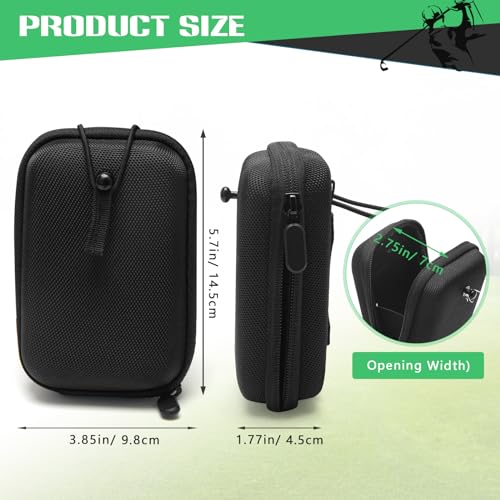 Golf Rangefinder Hard Shell Case - Universal Carry Bag (Black)