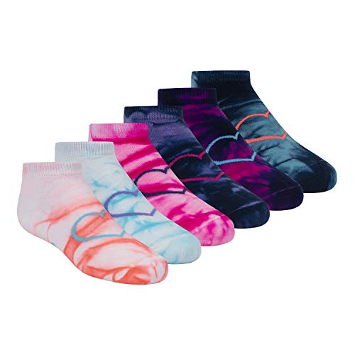 Low Cut Socks for Girls - 6 Pack, Size 5-6.5, Multi Color