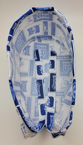 Cotton Scrub Hat with Sports Theme Prints - Handmade in USA