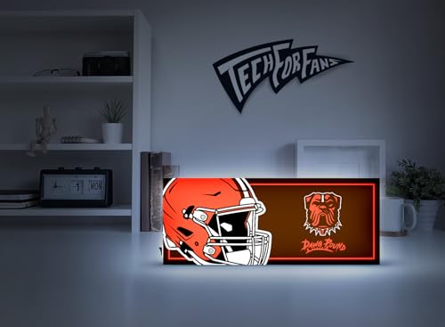 NFL LED Ambience Light Box - Eco-Friendly Wall Decor, USB-C & Battery Powered
