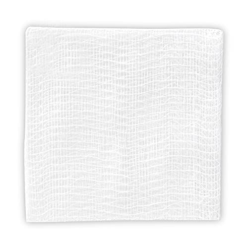 Globe Sterile Gauze Pads 3x3 Inches, 12-Ply Cotton, Individually Packaged, 100 Count