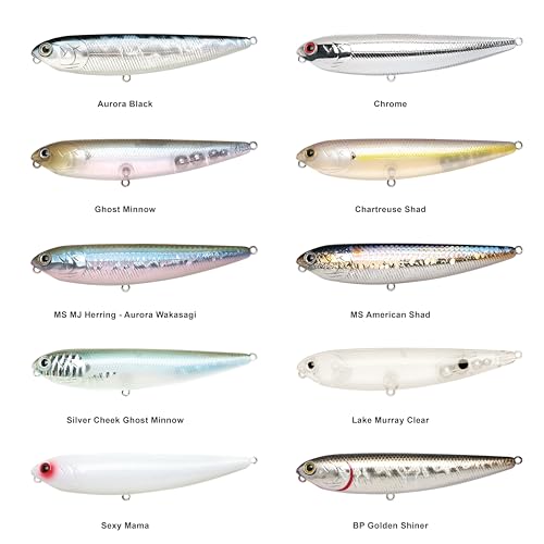 Lucky Craft Sammy 100 Topwater Walking the Dog Lure - 4" 1/2oz, 250 Chartreuse Shad / 100