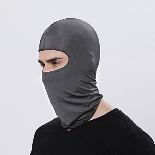Windproof Full Face Ski Mask - UV Protection - Dark Gray