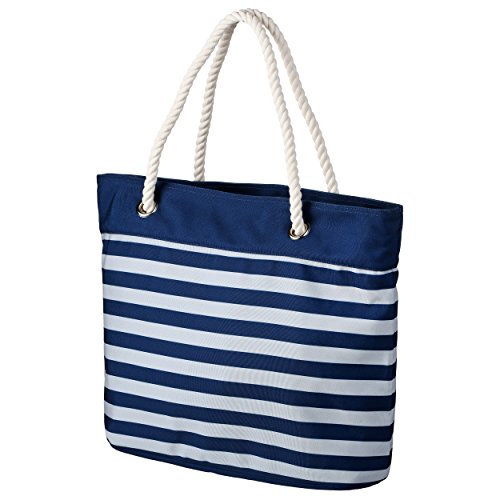 Dallas Cowboys Nautical Stripe Tote Beach Bag - Team Color