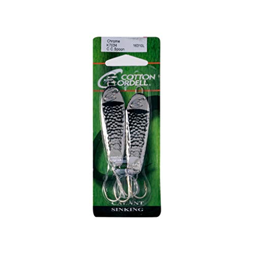 Flutter Spoon Fishing Lure - Chrome, 3-inch, 0.75 oz