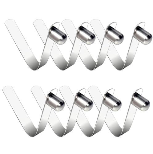 Stainless Steel Kayak Paddle Spring Snap Clips - 8mm, 8 Pcs