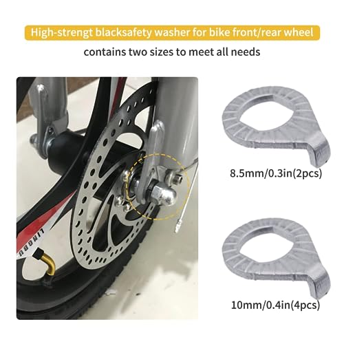 Bicycle Hub Axle Nut and Washer Kit - Set of Screws