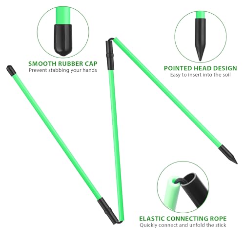 Golf Alignment Sticks - 48" Foldable Training Aid (2 Pack)