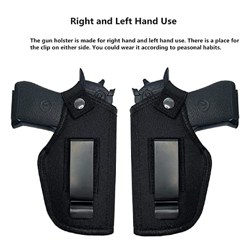 Universal Gun Holster for Concealed Carry - Black, Right/Left Hand