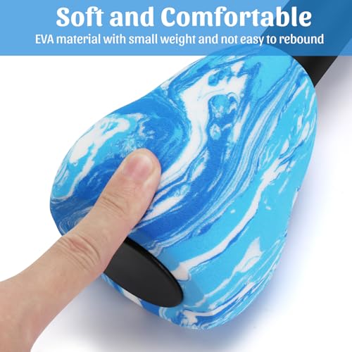 Blue Camouflage Aquatic Foam Dumbbells - Water Water Resistance Training for Pool Aquafitness