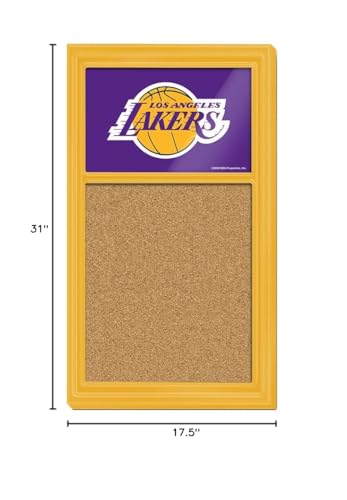 Los Angeles Lakers Cork Note Board - Sports Decor for Home & Game Room