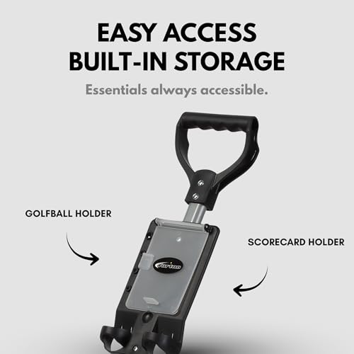 Ultra-Lightweight 2-Wheel Golf Push Cart - Compact & Adjustable