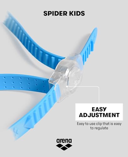 ARENA Unisex Kids Swim Goggles Recycled Pink/Gray, Anti-Fog, No Leak, Easy Strap
