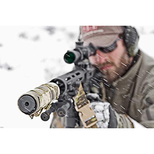 Tactical Airsoft Suppressor Cover - 8.66 Inch Nylon - CB